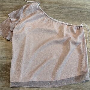 Saks Fifth Avenue Shimmering Blouse in Bronze